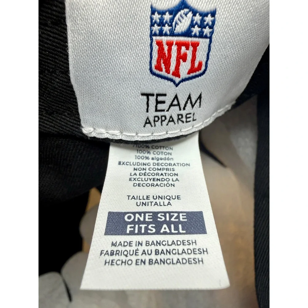 NFL Pittsburgh Steelers‎ Hat Adjustable Cap Black Cream Two Tone Headwear NEW - Picture 6 of 13